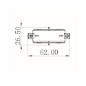 Deko-Light 1- raccord monophas� D ONE, noir