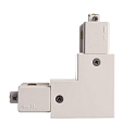 1- Connecteur en L monophas� D ONE gauche, blanche