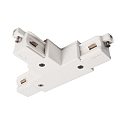 Connecteur en T monophas� D ONE droite-droite-gauche, blanche