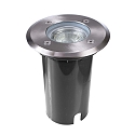 Floor recessed luminaire ATON, round, set, voltage constant, 220-240V AC/50-60Hz, 1x max. 7W