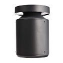 Borne d'éclairage FARO 25 avec optique de lentille, câblé en continu IP65, gris foncé gradable