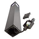Deko-Light Borne d'�clairage FACADO II 650MM TONED angulaire E27 IP65, gris fonc�, mat gradable