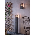 Deko-Light Borne d'�clairage FACADO II 1000MM TONED angulaire E27 IP65, gris fonc�, mat gradable