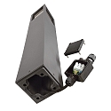 Deko-Light Borne d'�clairage FACADO II 1000MM TONED angulaire E27 IP65, gris fonc�, mat gradable