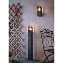 Deko-Light Borne d'�clairage FACADO II 1000MM TONED angulaire E27 IP65, gris fonc�, mat gradable