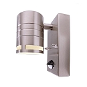 Applique avec d�tecteur de mouvement ZILLY II DOWN avec capteur GU10 IP44, d�gager, argent, transparent