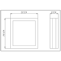 Deko-Light Luminaire mural d'ext�rieur SCUTI I � 2 flammes E27 IP44, acier inoxydable bross�, satin�, blanche