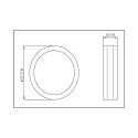 Deko-Light Outdoor LED wall luminaire SCUTI II, IP44, 2 flames, E27, 2x max. 11W, stainless steel, brushed silver