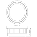 Deko-Light Luminaire mural d'ext�rieur MEISSA IP44, gris fonc�, satin�, blanche
