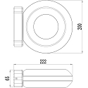 Deko-Light Luminaire mural d'ext�rieur MUSCAE haut bas IP54, gris fonc�