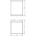  Luminaire mural d'ext�rieur ANCHA II rayonnement sym�trique IP54, gris fonc�, laiteux