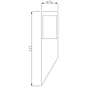 Deko-Light Outdoor wall luminaire PORRIMA I, IP44, GU10 max. 5W, brushed stainless steel