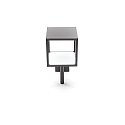 Deko-Light Luminaire mural d�ext�rieur LACERTAE Bas, forme en d�, avec capteur IP54, gris fonc� 