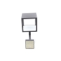 Deko-Light Luminaire mural d�ext�rieur LACERTAE Bas, forme en d�, avec capteur IP54, gris fonc� 