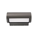 Deko-Light Outdoor LED wall luminaire SEGIN, IP65, 13.5W 3000K 370lm, schwenkbar, alu diecast, dark grey