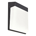Deko-Light Outdoor LED wall luminaire GIANFAR, IP54, 12.5W 3000K 930lm 120�, incl. House number set, die-cast aluminum, dark grey