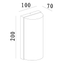 Deko-Light Luminaire mural d’extérieur GRUMIUM rond IP54, gris foncé, satiné, blanche