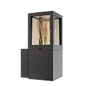 outdoor wall luminaire FACADO II SQAURE TONED square E27 IP65, dark grey, mat dimmable
