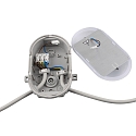 damp-proof luminaire SOTANO IP54 oval, CCT Switch, impact resistant, switchable, multipower IP54, grey 
