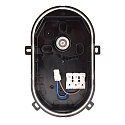Deko-Light damp-proof luminaire SOTANO IP54 oval, CCT Switch, impact resistant, switchable, multipower IP54, black 
