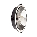 Deko-Light Applique et plafonnier SOTANO RETRO rond E27 IP44, noir gradable
