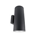 Projecteur de fa�ade SHORELINE PRO ROUND 140 UP&DOWN � 2 flammes, rond, CCT Switch IP65, gris fonc� gradable