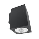 Projecteur de fa�ade SHORELINE PRO SQUARE 140 DOWN � 1 flamme, angulaire, CCT Switch IP65, gris fonc� gradable