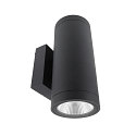 Projecteur de fa�ade SHORELINE PRO ROUND 100 UP&DOWN � 2 flammes, rond, CCT Switch IP65, gris fonc� gradable