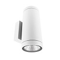 Projecteur de fa�ade SHORELINE PRO ROUND 100 UP&DOWN � 2 flammes, rond, CCT Switch IP65, blanche gradable