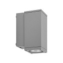 Projecteur de fa�ade SHORELINE PRO LED SQUARE 70 DOWN � 1 flamme, angulaire, CCT Switch IP65, gris clair gradable