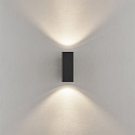 Deko-Light Projecteur de fa�ade SHORELINE PRO LED SQUARE 70 UP&DOWN � 2 flammes, angulaire, CCT Switch IP65, gris fonc� gradable