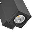 Deko-Light Projecteur de fa�ade SHORELINE PRO LED SQUARE 70 UP&DOWN � 2 flammes, angulaire, CCT Switch IP65, gris fonc� gradable