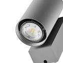 Deko-Light Projecteur de fa�ade SHORELINE PRO GU10 ROUND � 1 flamme, cylindrique, avec douille GU10 IP65, gris clair