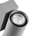 Deko-Light Projecteur de fa�ade SHORELINE PRO GU10 ROUND UP&DOWN � 2 flammes, cylindrique, avec douille GU10 IP65, gris clair