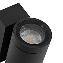 Deko-Light Projecteur de fa�ade SHORELINE PRO GU10 ROUND UP&DOWN � 2 flammes, cylindrique, avec douille GU10 IP65, gris fonc�