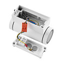 Deko-Light Projecteur de fa�ade SHORELINE PRO GU10 ROUND UP&DOWN � 2 flammes, cylindrique, avec douille GU10 IP65, blanche