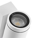 Deko-Light Projecteur de fa�ade SHORELINE PRO GU10 ROUND UP&DOWN � 2 flammes, cylindrique, avec douille GU10 IP65, blanche