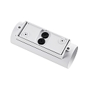 Deko-Light Luminaire mural d�ext�rieur CAN OUTDOOR UP & DOWN haut bas, � 2 flammes, cylindrique, rigide GU10 IP65, blanche