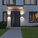 Deko-Light Luminaire mural d�ext�rieur CAN OUTDOOR UP & DOWN haut bas, � 2 flammes, cylindrique, rigide GU10 IP65, blanche