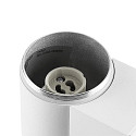 Deko-Light facade spotlight ACHERNAR DOWN 1 flame, cylindrical, with lamp socket GU10 IP65, white