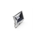 Projecteur d'ext�rieur FLOOD SMD II  avec prise de courant, direct, commutable IP65 | IP44, argent 