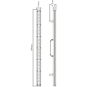 Deko-Light Lèche-mur CAPH LED rayonnement asymétrique IP65, gris foncé, dégager, transparent gradable