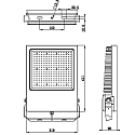 Deko-Light Outdoor LED floodlight ATIK, IP65 / IP44, 242W, 4000K 31800lm 110�, black