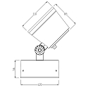 Deko-Light Projecteur d'ext�rieur COLT 16W RGBW RGBW, r�glable IP65, gris fonc� gradable