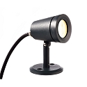 Projecteur COLT 3.2W RGBW avec prise de courant, inclinable IP65, gris fonc� gradable