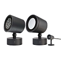 Deko-Light Projecteur d'ext�rieur COLT 36W RGBWW RGBW, inclinable, avec optique de lentille IP65, gris fonc� gradable