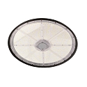Projecteurs de hall VEGA DALI courant constant IP65, couvert de poudre, noir profond gradable
