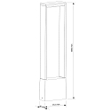 Deko-Light Outdoor LED floor luminaire CATA IV, IP54, H 50cm, 4W 3000K 170lm 120�, Alu Druckguss, Anthrazit