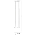 Deko-Light Outdoor LED floor luminaire CATA V, IP54, H 70cm, 4W 3000K 170lm 120�, Alu Druckguss, Anthrazit