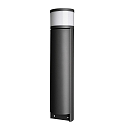 Deko-Light Colonne lumineuse � douille ARAWAN 2 voies, rond, commutable IP44, gris fonc� 